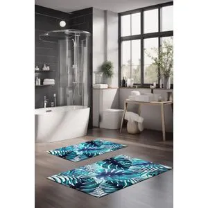CT-5266 Multicolor Bathmat Set (2 Pieces)