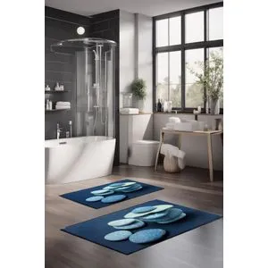CT-5279 Multicolor Bathmat Set (2 Pieces)