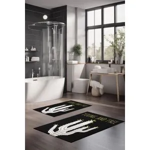 CT-5285 Multicolor Bathmat Set (2 Pieces)