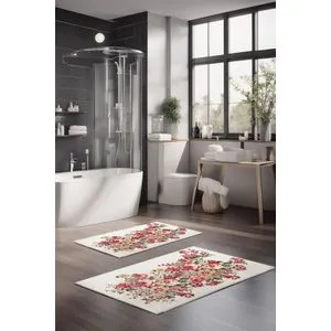 CT-5299 Multicolor Bathmat Set (2 Pieces)