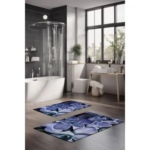 CT-5300 Multicolor Bathmat Set (2 Pieces)