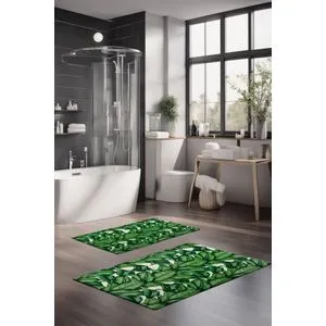 CT-5303 Multicolor Bathmat Set (2 Pieces)
