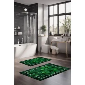 CT-5312 Multicolor Bathmat Set (2 Pieces)