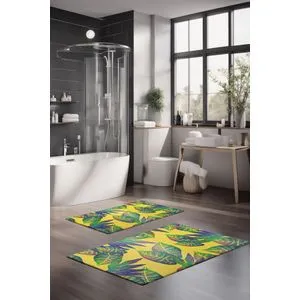 CT-5316 Multicolor Bathmat Set (2 Pieces)
