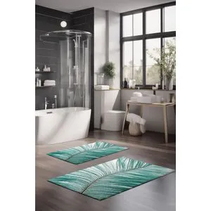 CT-5320 Multicolor Bathmat Set (2 Pieces)