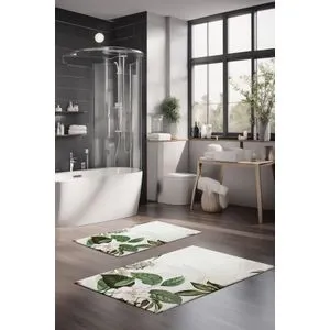 CT-5321 Set Višebojnih Kupatilskih Prostirača (2 Komada)