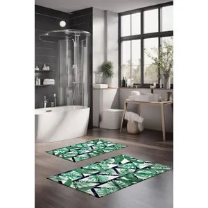 CT-5322 Multicolor Bathmat Set (2 Pieces)
