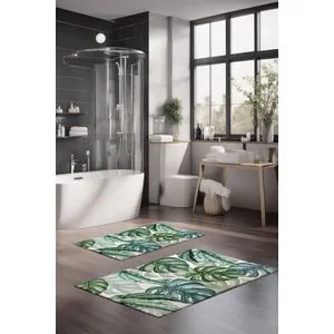 CT-5327 Multicolor Bathmat Set (2 Pieces)