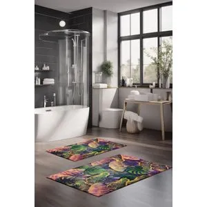 CT-5330 Multicolor Bathmat Set (2 Pieces)