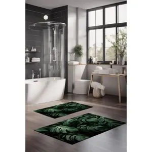 CT-5332 Multicolor Bathmat Set (2 Pieces)