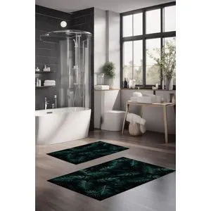 CT-5335 Set Tepiha za Kupatilo u Višebojnoj Boji (2 Komada)