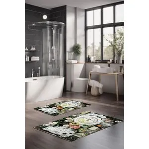 CT-5357 Set Višebojnih Kupatilskih Prostirača (2 Komada)