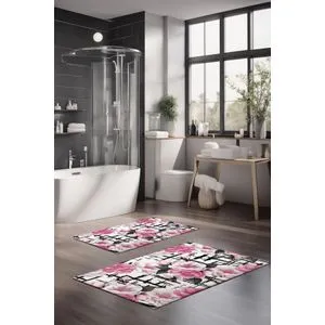 CT-5377 Set Višebojnih Kupatilskih Prostirača (2 Komada)