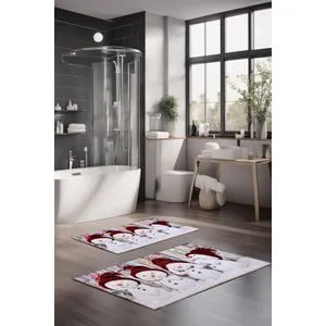 CT-5379 Set Višebojnih Kupatilskih Prostirača (2 Komada)