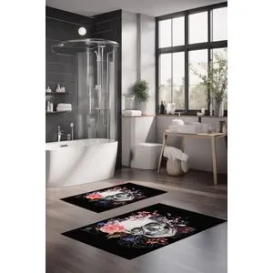 CT-5380 Set Višebojnih Kupatilskih Prostirača (2 Komada)