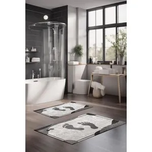 CT-5393 Multicolor Bathmat Set (2 Pieces)