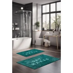 CT-5401 Multicolor Bathmat Set (2 Pieces)