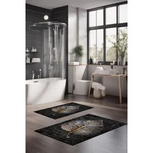 CT-5405 Multicolor Bathmat Set (2 Pieces)