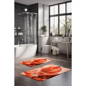 CT-5409 Multicolor Bathmat Set (2 Pieces)