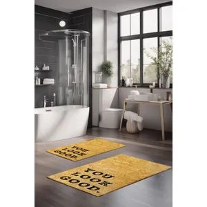 CT-5414 Multicolor Bathmat Set (2 Pieces)