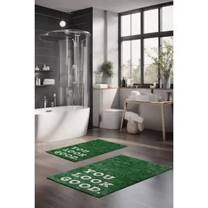CT-5415 Multicolor Bathmat Set (2 Pieces)