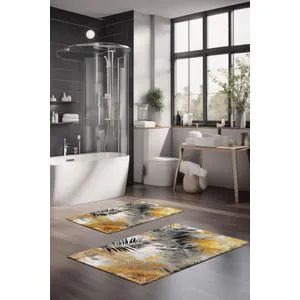 CT-5423 Multicolor Bathmat Set (2 Pieces)