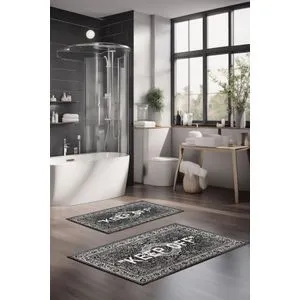 CT-5425 Multicolor Bathmat Set (2 Pieces)