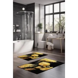 CT-5427 Multicolor Bathmat Set (2 Pieces)