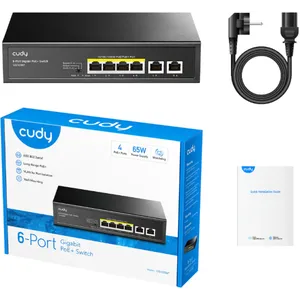 Cudy GS1006P 6-Port Gigabit PoE+ Switch