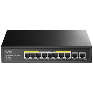 CUDY GS1010PE 10-Port Gigabit PoE+ Switch