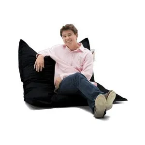 Cushion Pouf 100x100 - Black Black Garden Bean Bag