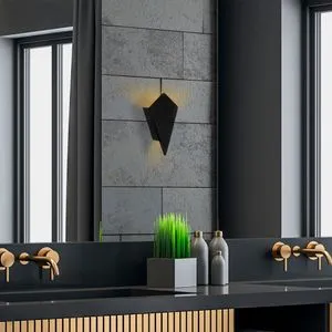 Cut - 11835 Black Wall Lamp
