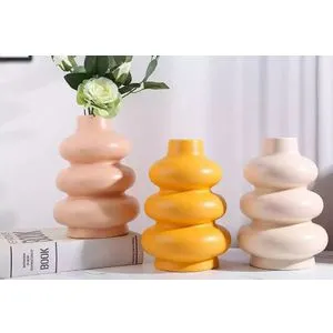 CY0077 Salmon
Orange
Cream Vase Set