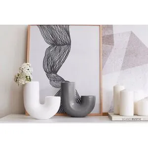 CY0089 White
Grey Vase Set