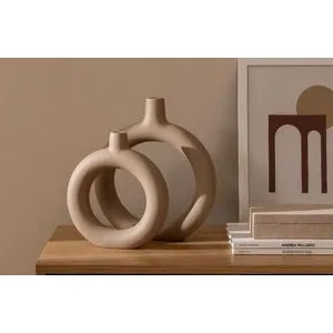 CY0143 Light Brown Vase Set