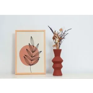 CY0179 Tile Red Vase