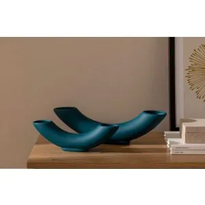 CY0195 Petrol Green Vase Set