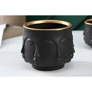 CY0391 Black Decorative Pot