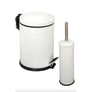 d81 White Bathroom Set (2 Pieces)