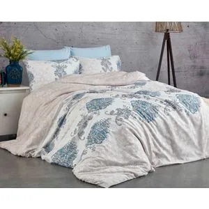 Daisy - Blue Blue
White
Grey Ranforce King Quilt Cover Set (FR)