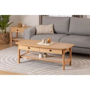 Daisy Prirodni Drveni Sto za Kafu