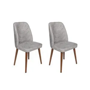 Dallas-554 V2 Grey
Walnut Chair Set (2 Pieces)
