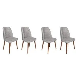Dallas-554 V4 Grey
Walnut Chair Set (4 Pieces)