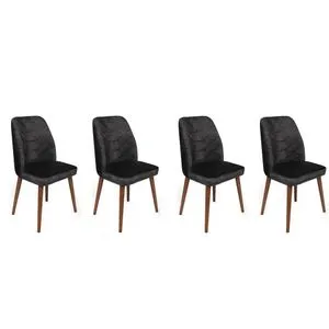 Dallas-557 V4 Anthracite
Brown Chair Set (4 Pieces)