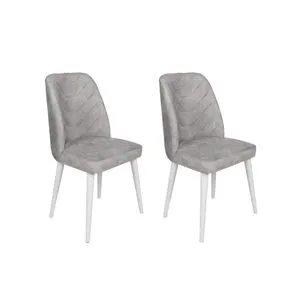 Dallas-584 V2 Grey
White Chair Set (2 Pieces)