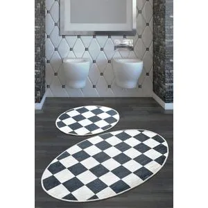 Dama Djt Multicolor Bathmat Set (2 Pieces)