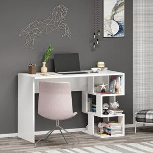 Dardanos - White White Study Desk