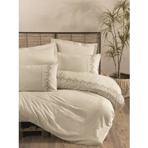 Daria Cream Double Quilt Cover Set