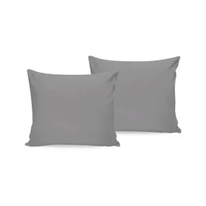 Dark Grey Dark Grey Pillowcase Set (2 Pieces)
