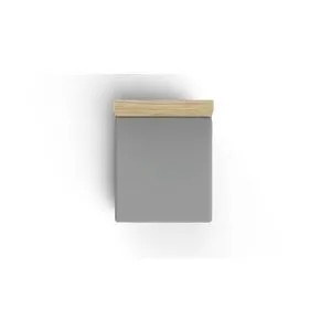 Dark Grey Dark Grey Ranforce King Fitted Sheet (FR) (IT) (ES) (DE)
